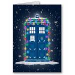 Doctor Who Christmas Tardis card